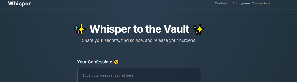 Image for Whisper Vault (Whisper API)